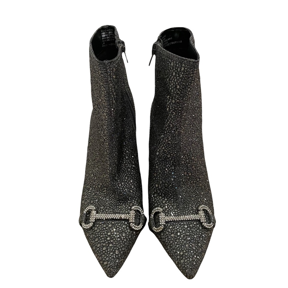 Blinged out rhinestone booties